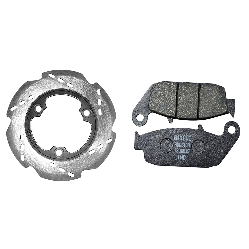 NIKAVI DBP11 Rear Brake Disc Plates Compatible for TVS Apache RTR 160/180 & NIKAVI DP4 Rear Brake Disc Pad Compatible for TVS Apache RTR (All Models) + NKCKC-image-31