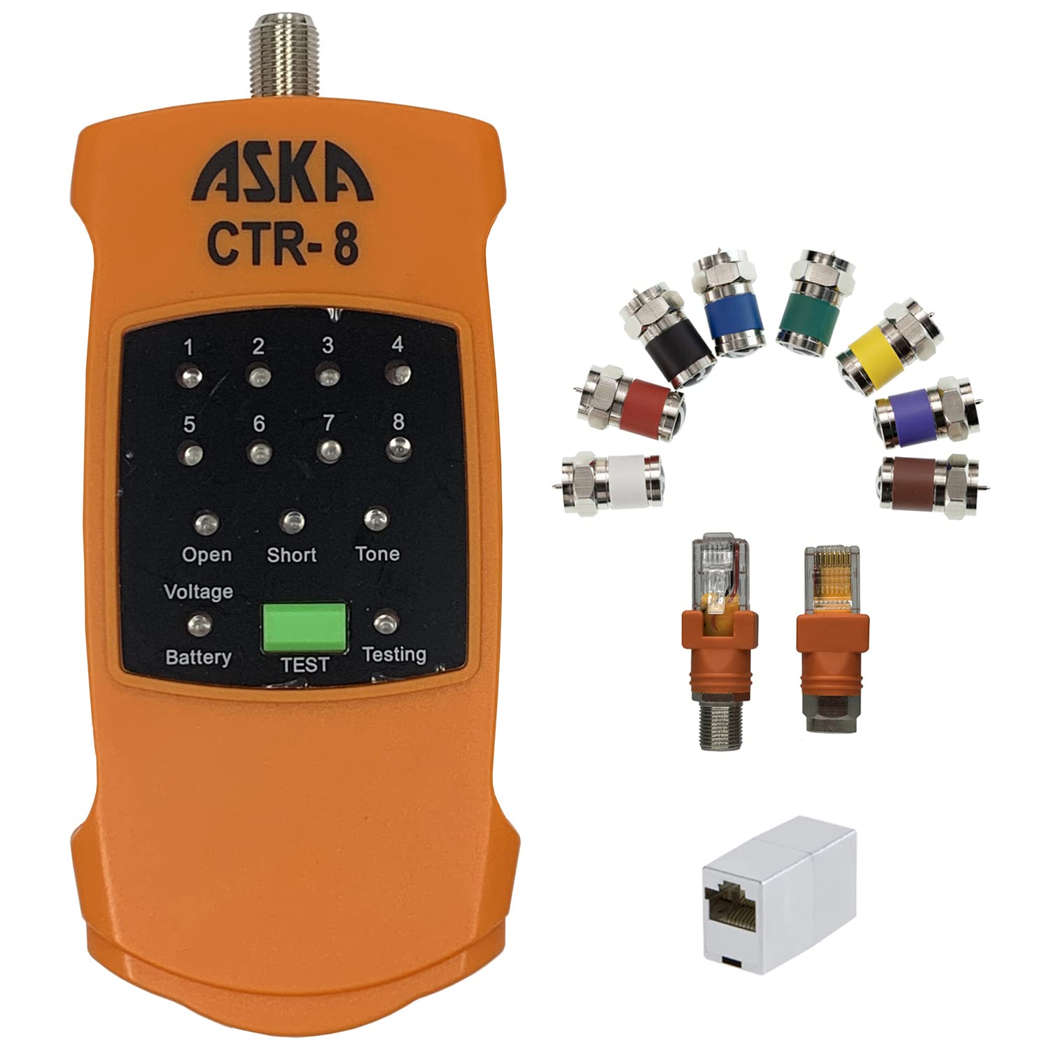 ASKA COM 8Way Coaxial Cable Mapper Locator Toner Tracer, Circuit