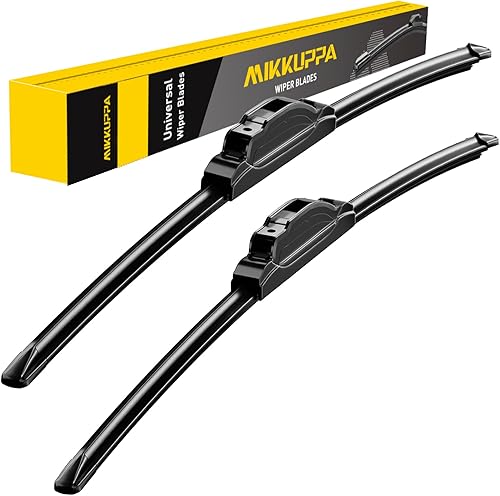 Limpiaparabrisas de repuesto para Ford Focus 2008-2011 - MIKKUPPA de 22 + 18 pulgadas, con gancho UJ para todas las estaciones, paquete de 2