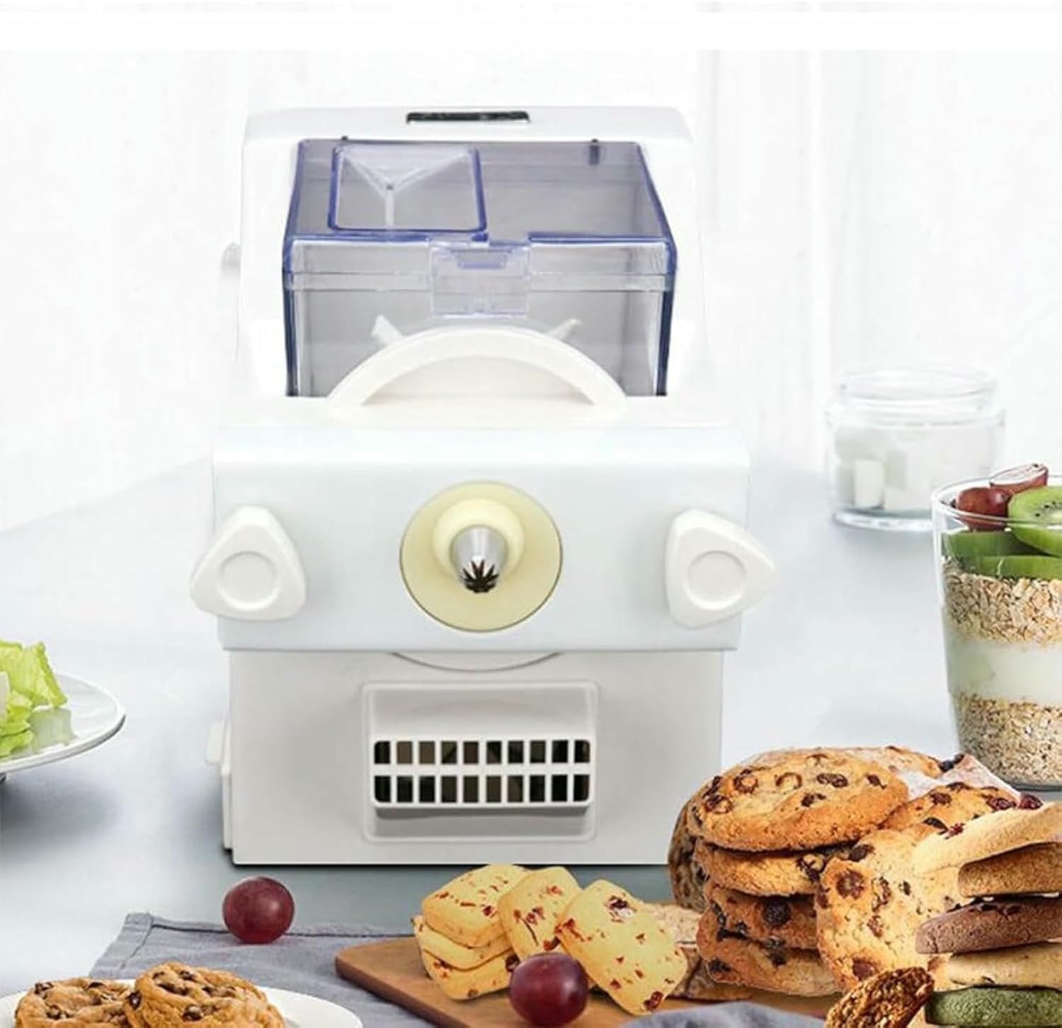 Automatic Cookie Making Machine, 180W Biscuit Form Maker 50-60RPM,Electric Bake Tool for DIY Baking, Home Kitchen