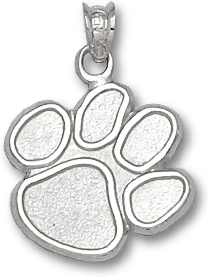 NCAA Clemson University Sterling Silver Paw Charm