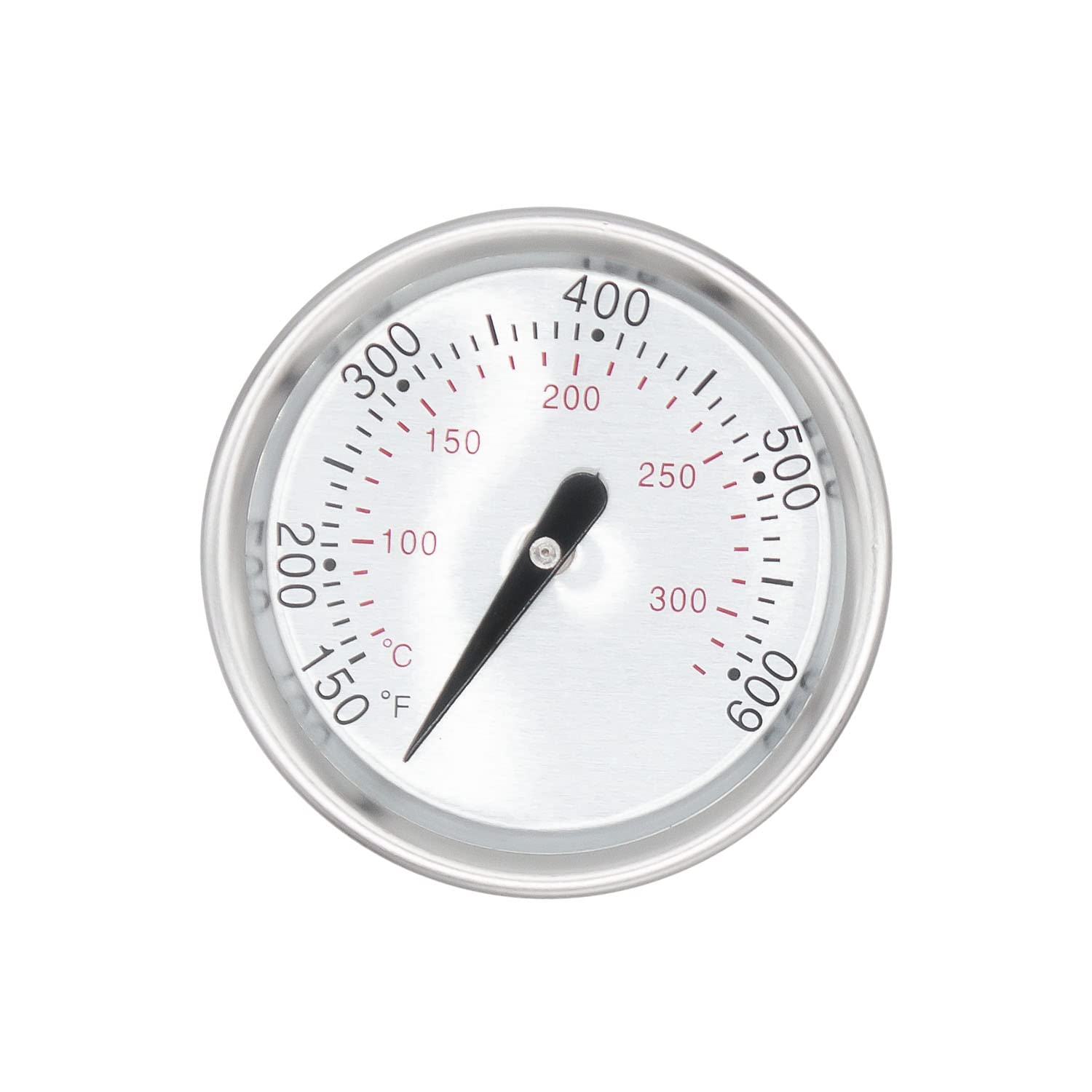 WELL GRILL Termometro 7581/60540 per barbecue Weber Spirit 200 e 300 grills, Spirit E/S 210, 220, 310, Q Series e barbecue a carbonella, termometro a gas di fumo, Ø 45 mm, 150-600 ℉