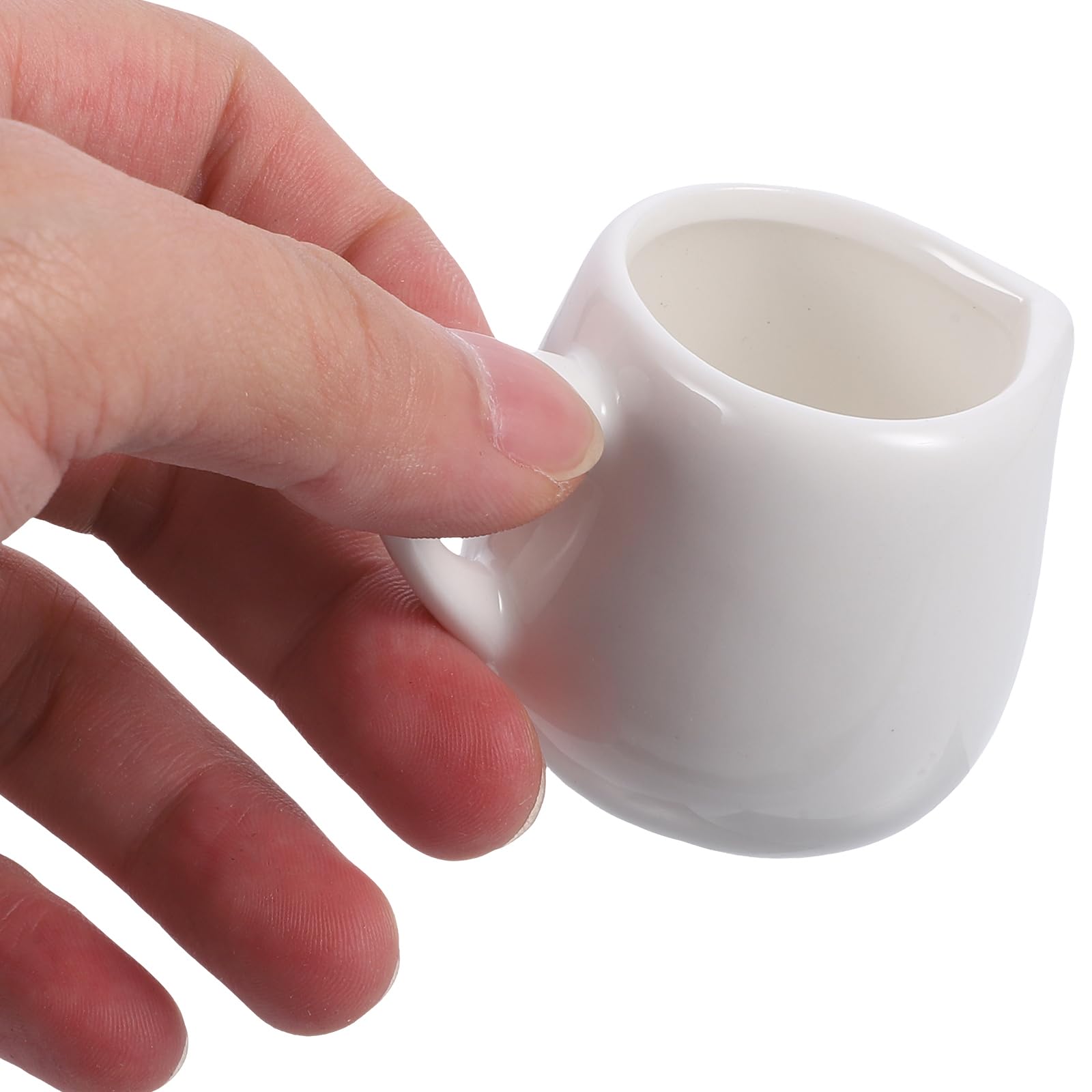 Housoutil Keramik Milchkännchen 6Er Set 4.80X4.30X4.10Cm 120Ml Saucenbecher Praktische Kleine Milchbecher Für Kaffee Milch Servieren Elegantes Design Für Küche Und Café