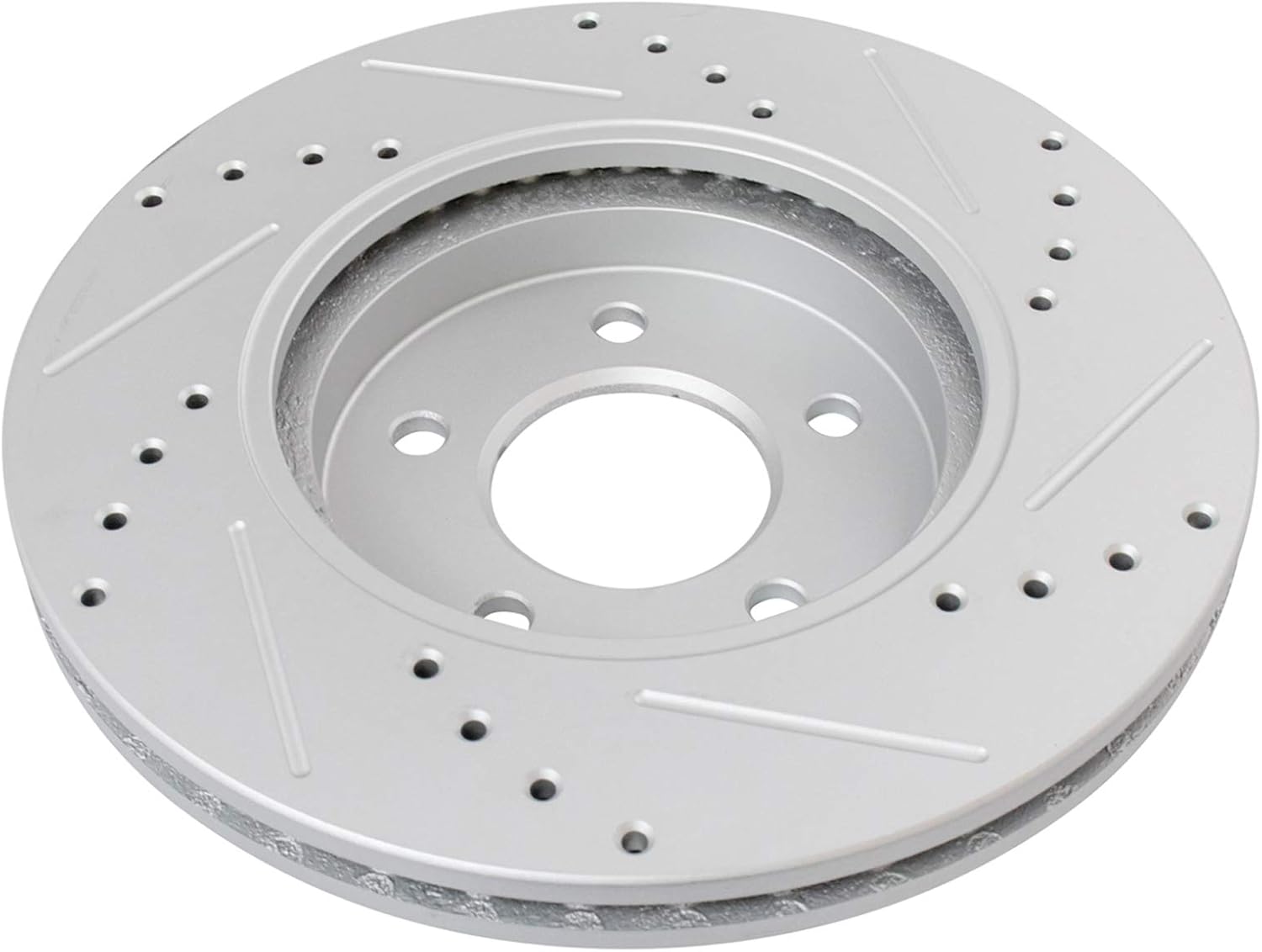 TRQ Front Brake Pad and Rotor Set Ceramic Vented G Coated Rotors Compatible with 2011-2012 Ford Escape 2011 Mercury Mariner