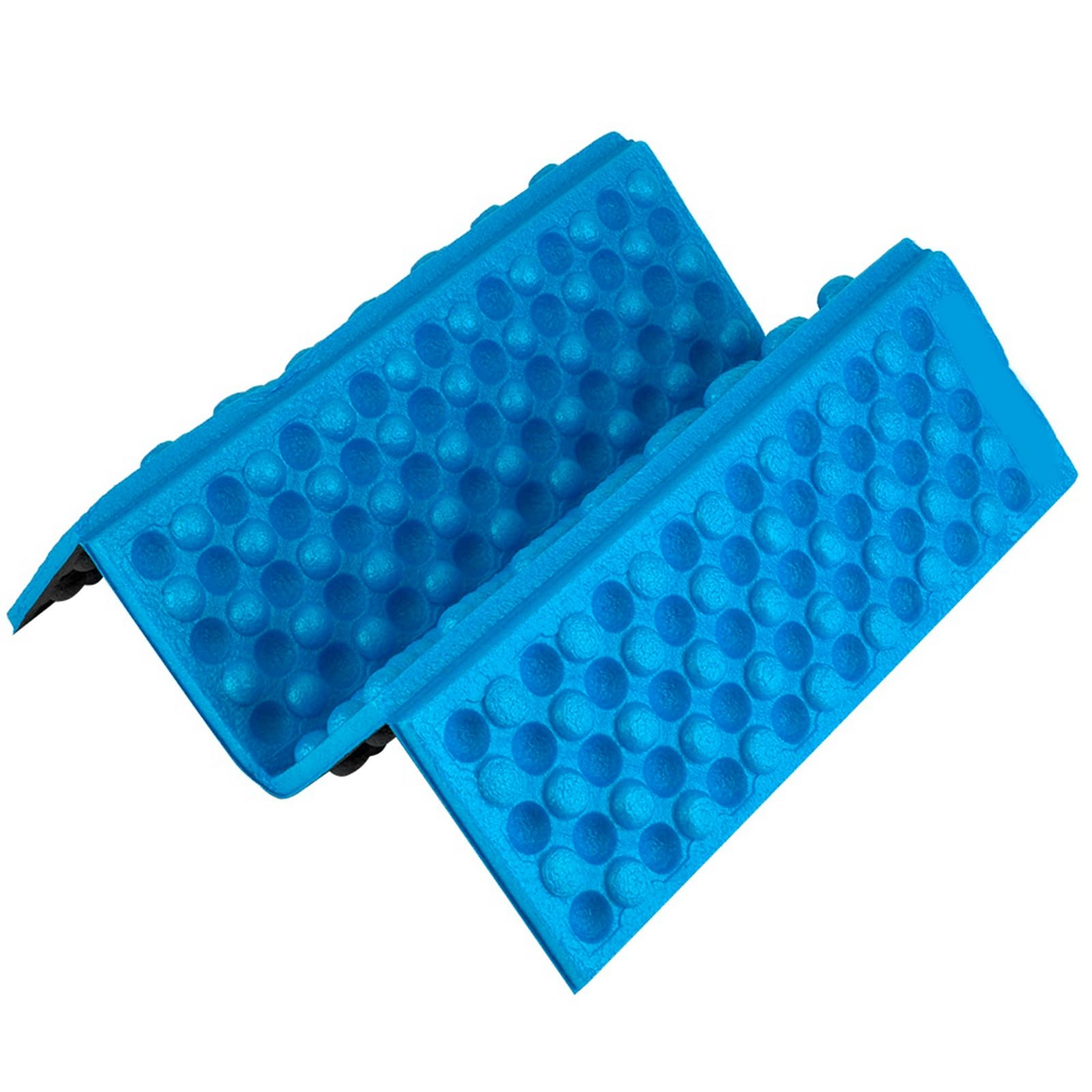 POENVFPO Foldable Seat Cushion, Folding Mat Comfortable Travel Cushion for Outdoor Camping Backpacking (Blue and Black)