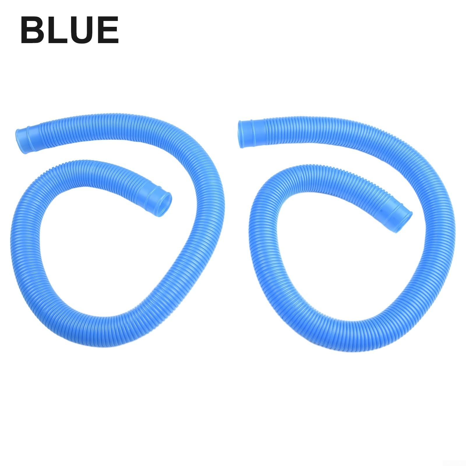 Pool Pump Replacement Hose 1.25 Inch Accessory For Above Ground Swimming Pools 39 Inch Length (blue)