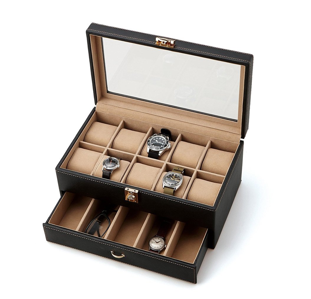 新品 茶谷産業 Elementum ウォッチケース Stackable 240- Amazon.co.jp: 茶谷産業 Elementum ウォッチケース(15本用) 240-439