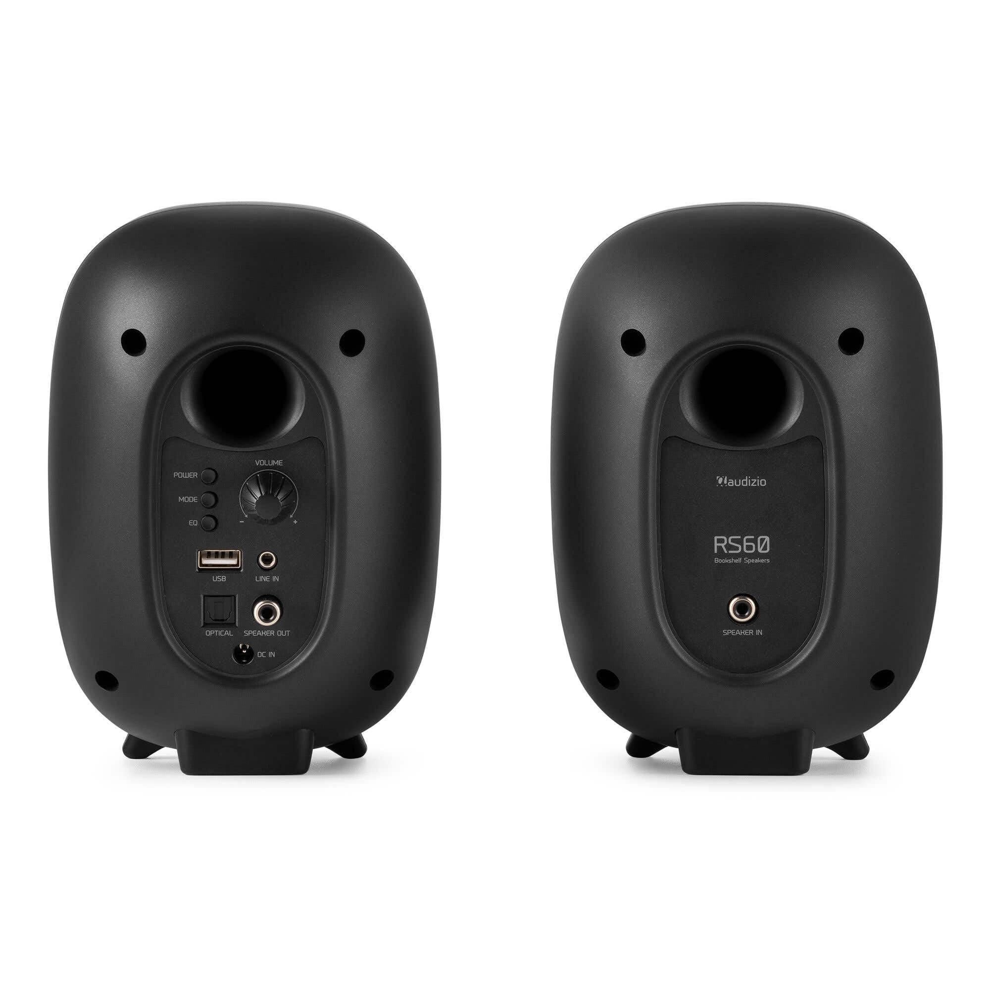 Audizio RS60 – Altavoces PC autoamplificados 120W con Bluetooth, Entrada óptica, Mando a Distancia, monitores de Estudio y Altavoces PC Gaming para música, Juegos y Ordenador sobremesa