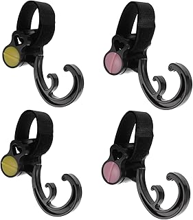 WOONEKY 4 Pçs Acessórios Para Carrinho De Carrinho Gancho Para Carrinho De Bebê Gancho Para Bolsa De Mamãe Gancho Para Bebê Ganchos Para Carrinho De Bebê Ganchos Para Carrinho De Fralda