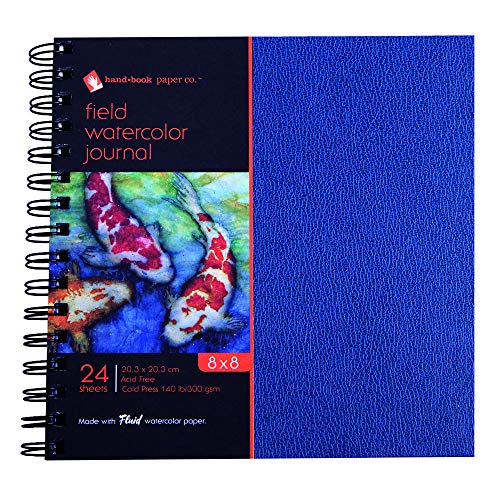 Speedball Art Products Company 780088 Handnook Field Series Artist Watercolor Hardcover Journal 24 Sheets, 8
