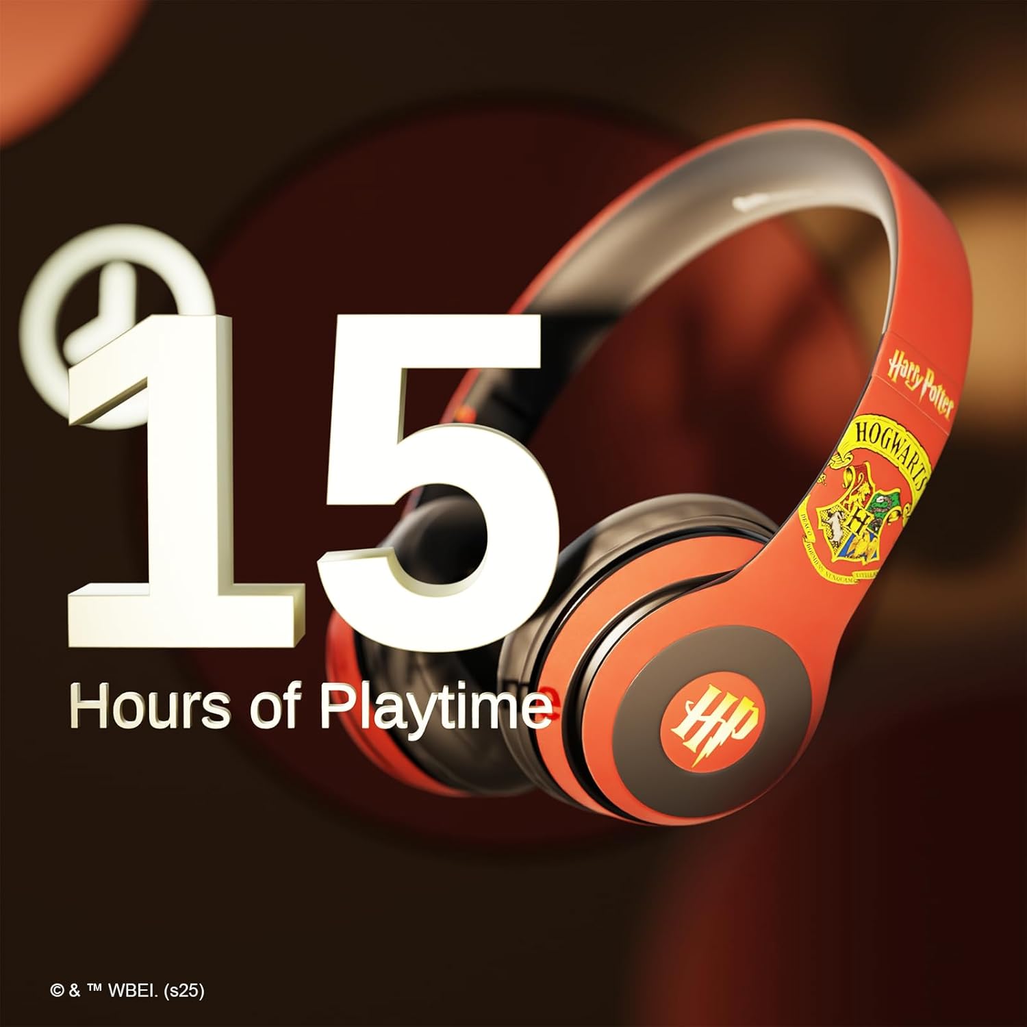 Harry Potter Gryffindor Bluetooth Headphones with Built in Mic | Officially Licensed Wireless Headphones, Foldable Headset | Harry Potter Gifts for Women, Men, Teens, Kids & All Fans of Gryffindor