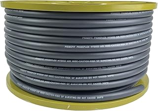 Primefit HYP382502-G-B - 3/8-in. Premium Hybrid Air Hose - 250 Ft Bulk Reel - 300PSI - Grey
