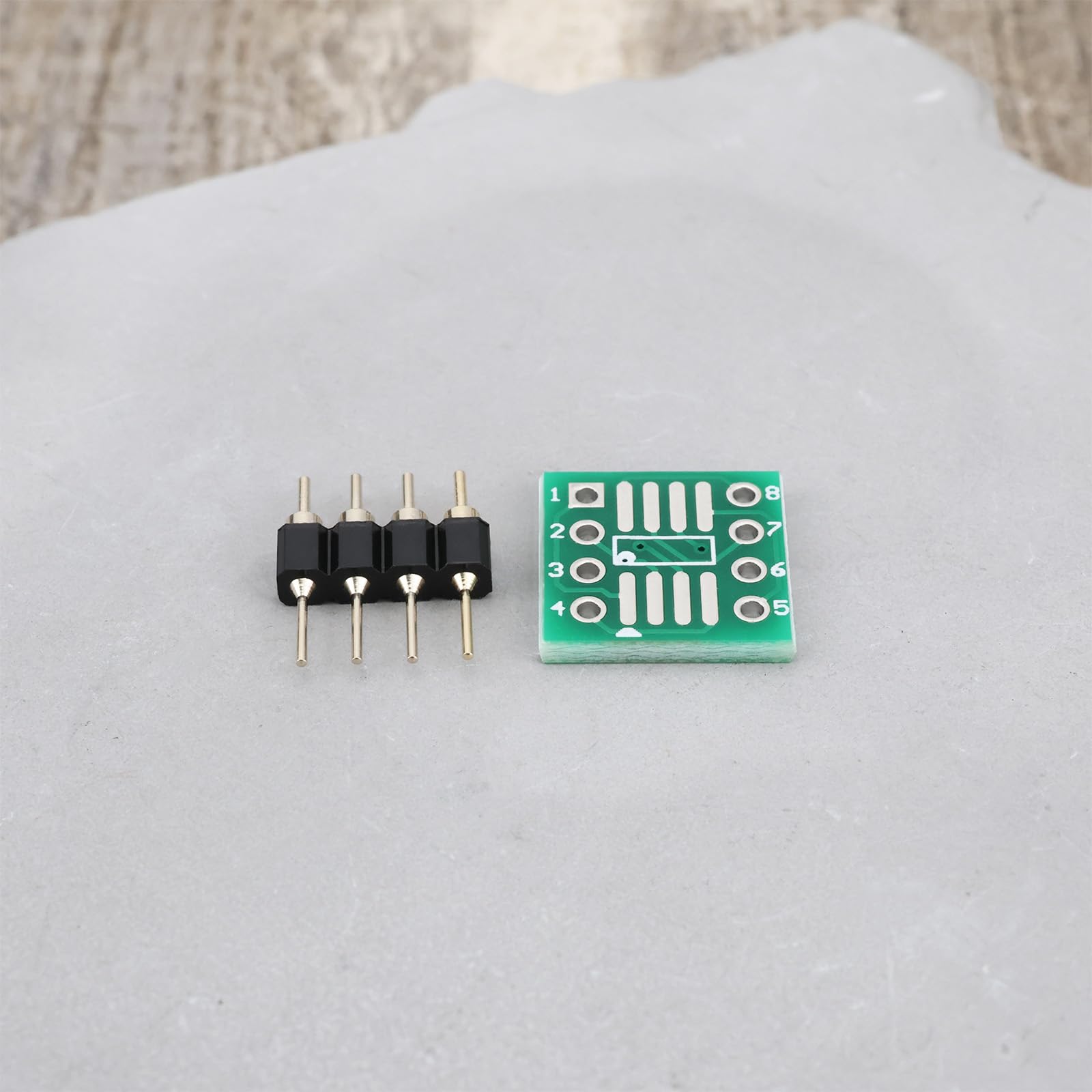 EMSea 10 Pz MSOP8 SOP8 SOIC8 A DIP8 Convertitore PCB Board Con 4 Pin Placcati In Oro Per Laboratorio Fai Da Te Industria Riparazione Apparecchiature Elettroniche