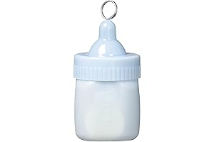 Adorable Pastel Blue Baby Bottle Balloon Weights (12 Pcs)