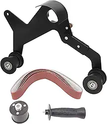 A Lixadeira de Cinto de Zaweliyo Diy, Moedor de ângulo Pode Ser Transformado Em Uma Lixadeira de Cinto, para Soldagem, Arranhões, Remoção, Com Cintos Abrasivos de 20 e 40 Mm, (M10)