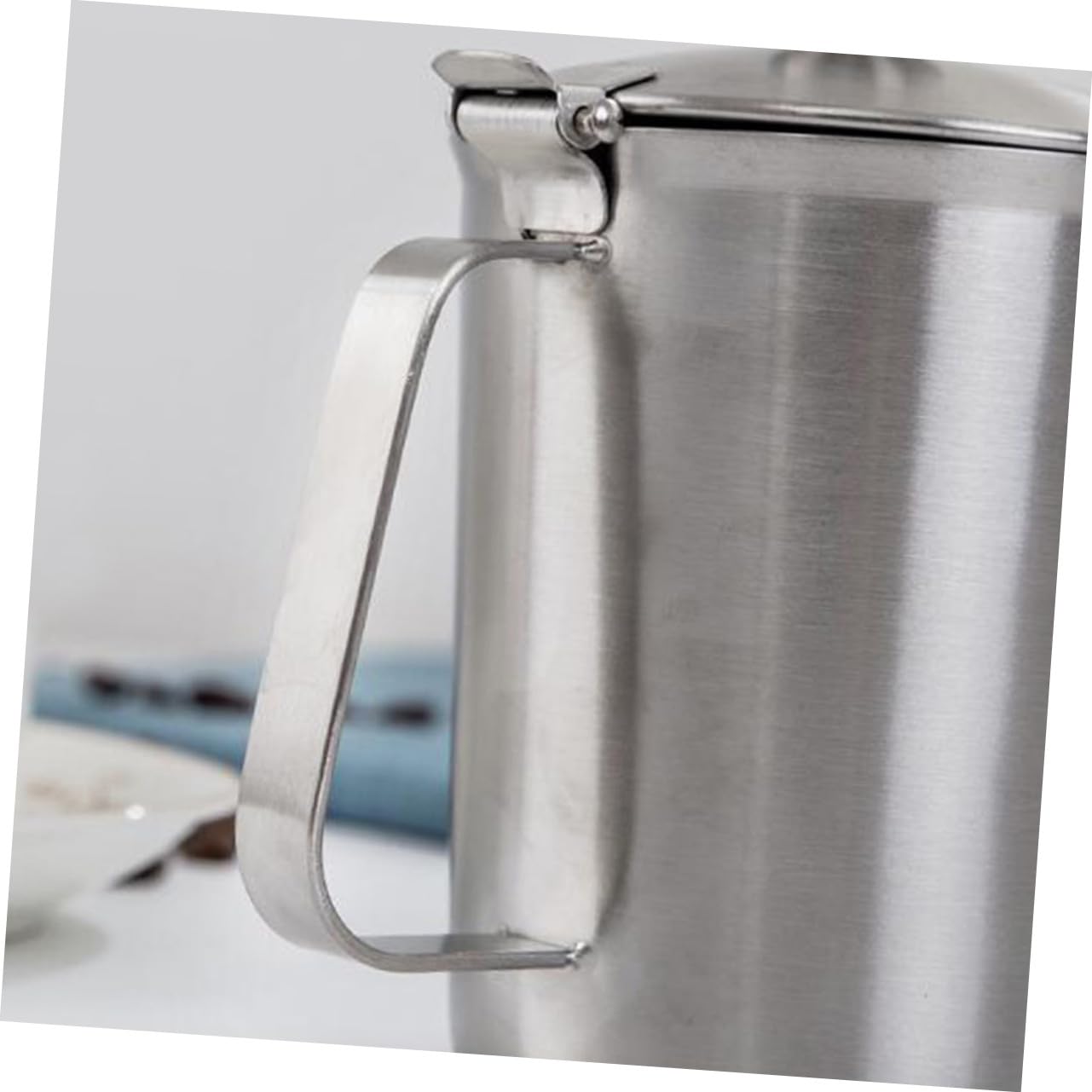 GALPADA Tasse à Mesurer Graduée Acier Inoxydable avec Couvercle pour Lait et Pâtisserie