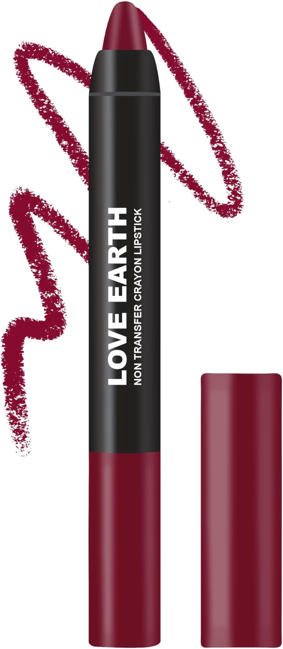 Love Earth Non-Transfer Crayon Lipstick-Butterfly Bush | Lightweight & Longlasting, Smudge Proof, Transferproof, Matte | Up to 12 Hours Stay -3.5g