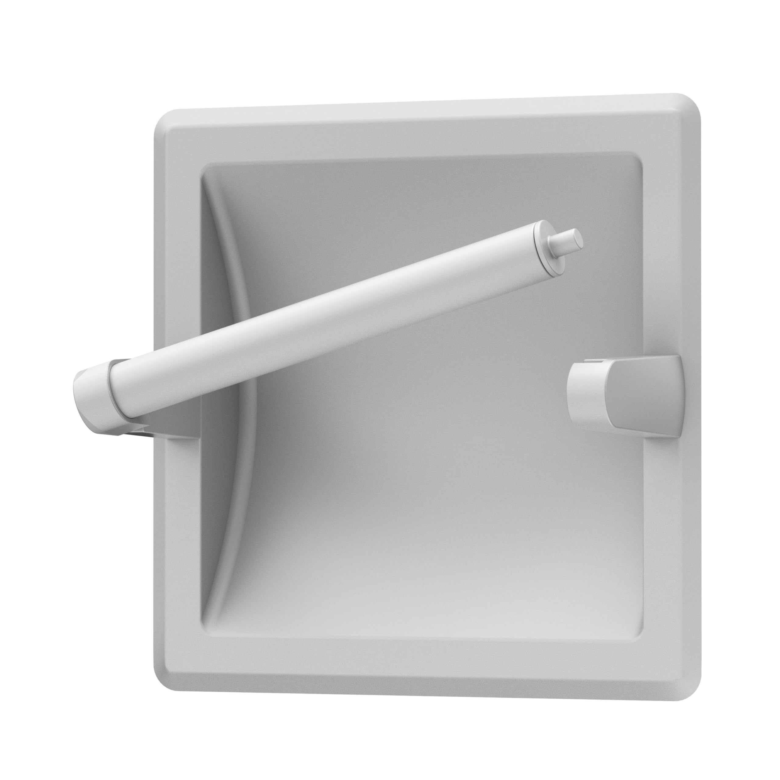 Gatco 753 Recessed Pivoting Toilet Paper Holder, Wall Mounted, Heavy Duty Metal Tissue Holder for Bathroom – Available in Brushed Brass — Amazon image 8
