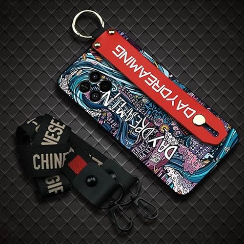 Phone Case Compatible with Huawei Nova14 Lite/Vitality Edition, Kickstand Graffiti Phone Holder Personality Waterproof Design Si