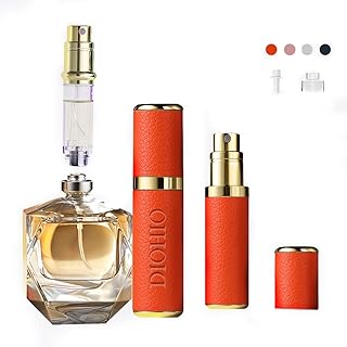 DIOHIO 5ml Perfume Atomizer Travel Refillable,Mini Cologne Dispenser, Bottom-Filling Fragrances Perfumes Bottle,Portable S...