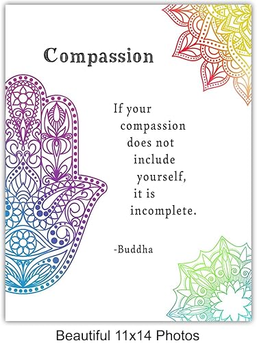 Miniatura 5 de Empowering Wall Decor LARGE 11x14 - Buddha Art for Women - Zen Wall Art - Yoga Wall Decor - New Age Spa Room Decor - Inspirational Gifts for Women -