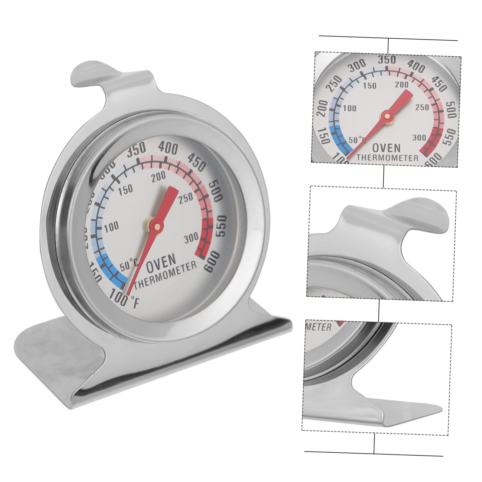 Cabilock Stainless Steel Baking Oven Thermometer Digital Temperature Gauge for Food Safety Range for Ovens Grills and Baking Needs
