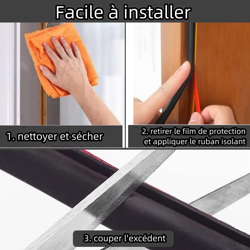 Guarnizione per finestra a D, isolamento freddo e acustico, guarnizione per porta d'ingresso in gomma, adesivo in PVC, telaio della porta dell'auto, guarnizione per finestra (6 m)