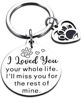 ZZP Rainbow Bridge Pet Memorial Gifts for Women Men Pet Lover Owner Friends Pet Loss Gifts Dog Cat Remembrance Bereavement Keychain Gifts Dog Memorial Gifts for Loss of Dog Pup Puppy Sympathy Gifts