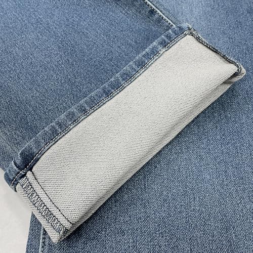Image of ETHANOL Men's Straight Knit Denim Jeans
