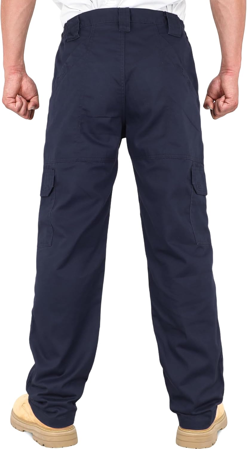 Titicaca Men's FR Pants 7.5oz Elastic Waist Cargo Pant 7 Pockets CAT2 100%C