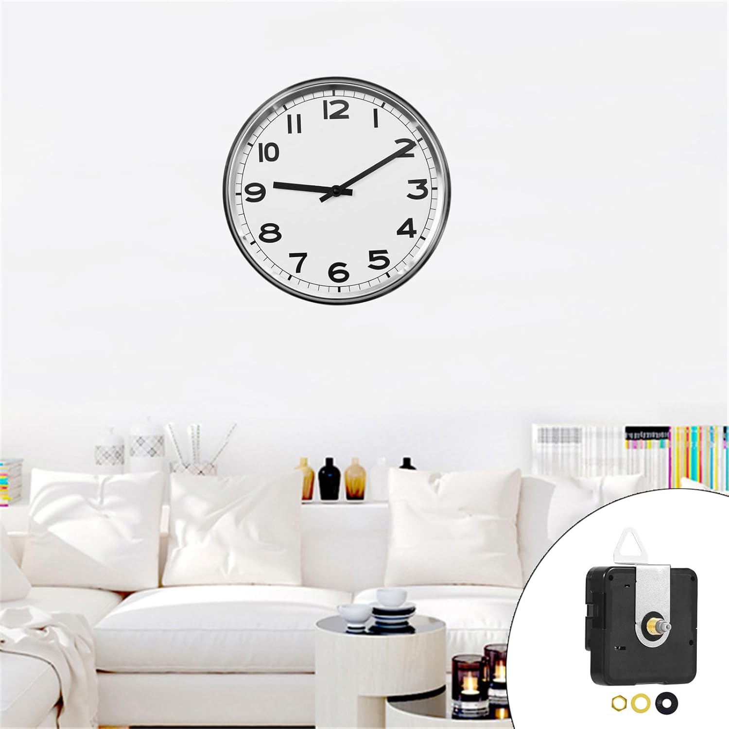 Quartzs Clock Mechanism For Crafting Wall Clock Repair Parts Quiet Operations Battery Operated Clock Movement Kits