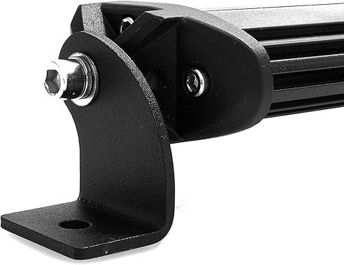 Vista 23 de Barra de luz LED ultra fina de una fila delgada de 26 pulgadas, 120 W, haz de punto todoterreno, luz antiniebla para cabina, barco, coche, ATV, SUV