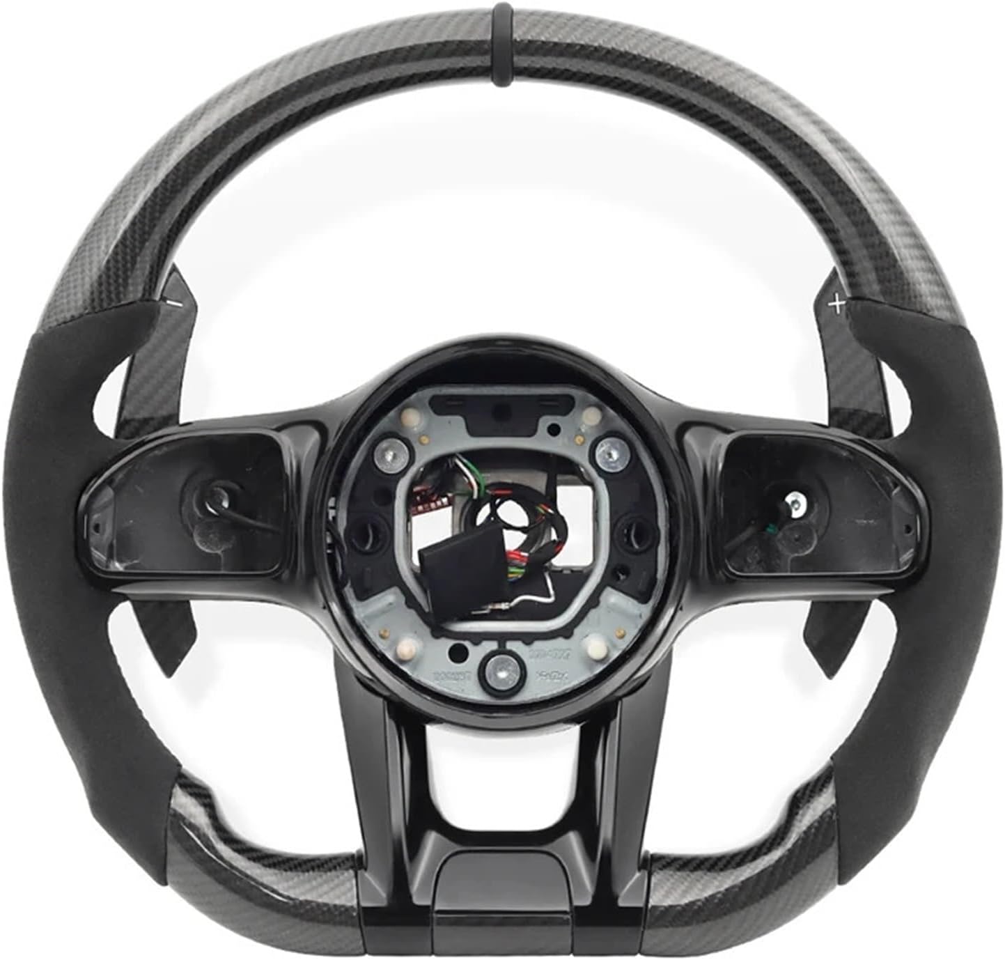 Sport Carbon Fiber Steering Wheel For Benz 809AMG S350d E400 E250 W204 W205 W212 W213 CLS W218 W222 Car Accessories(Without button)