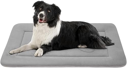 Miniatura 10 de JoicyCo - Cama grande y acolchada de 36.0, 42.0 y 47.0 pulgadas para perro, lavable, con base antideslizante, cama para mascotas, camas para gatos,