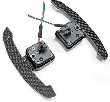 TDD Magnetic Steering Wheel Paddle Shifter Compatible with B9 Series A1 A2 A3 A4 A5 A8 Q2 Q3 Q4 Q5 Q7 Q8 S1 S2 S3 S4 S5 SQ5 SQ7 SQ8 RS1 RS2 RS3 RS4 RS5 RSQ5 Carbon Fiber Paddle Shifter