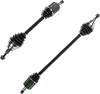 Vista 284 de TRQ Juego de conjunto de eje de transmisión CV delantero para conductor y pasajero, 2 piezas, compatible con Ford Explorer 4WD 95-01, Explorer AWD