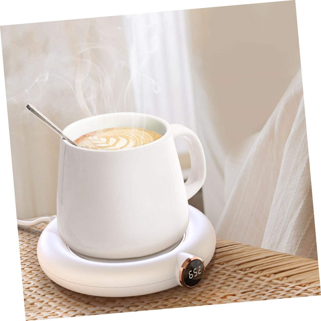 Uonlytech 1pezzi Scalda Tazze Isolanti Scalda Tazze da Latte da Tè Cuscinetto Pratico Sottobicchiere