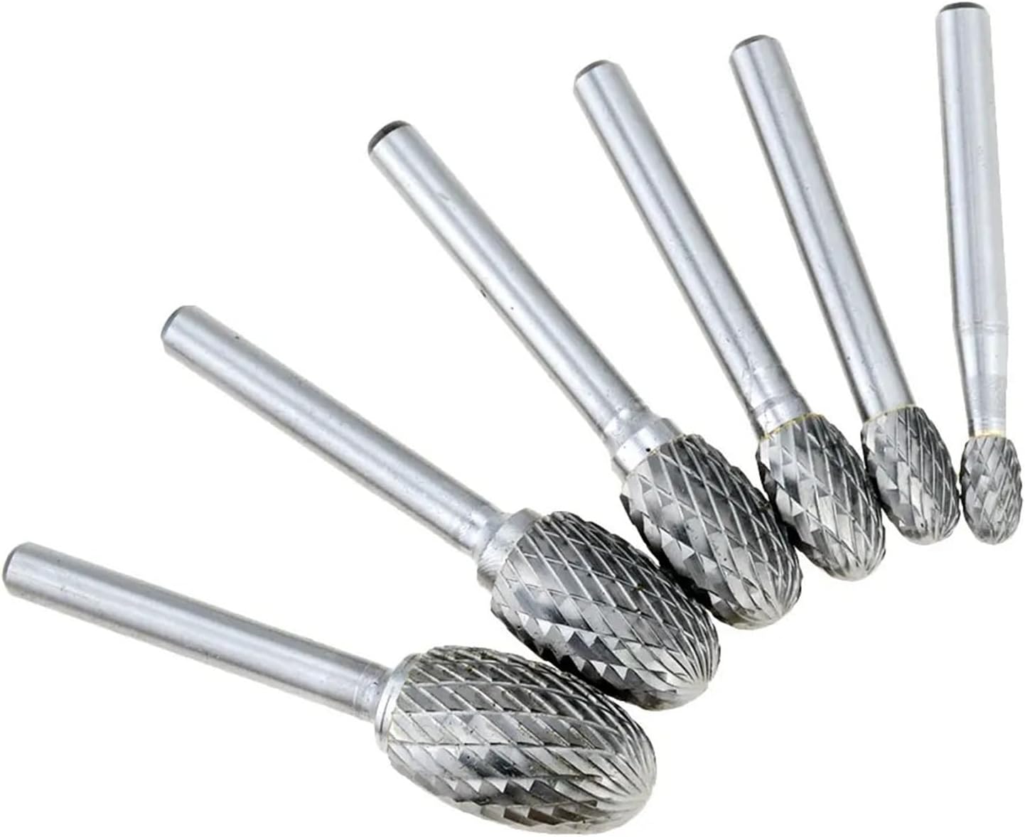 E-Type Alloy Rotary File Elliptical Double Thread Tungsten Steel Grinding Head Milling Cutter 1Pcs(EX0813M06)