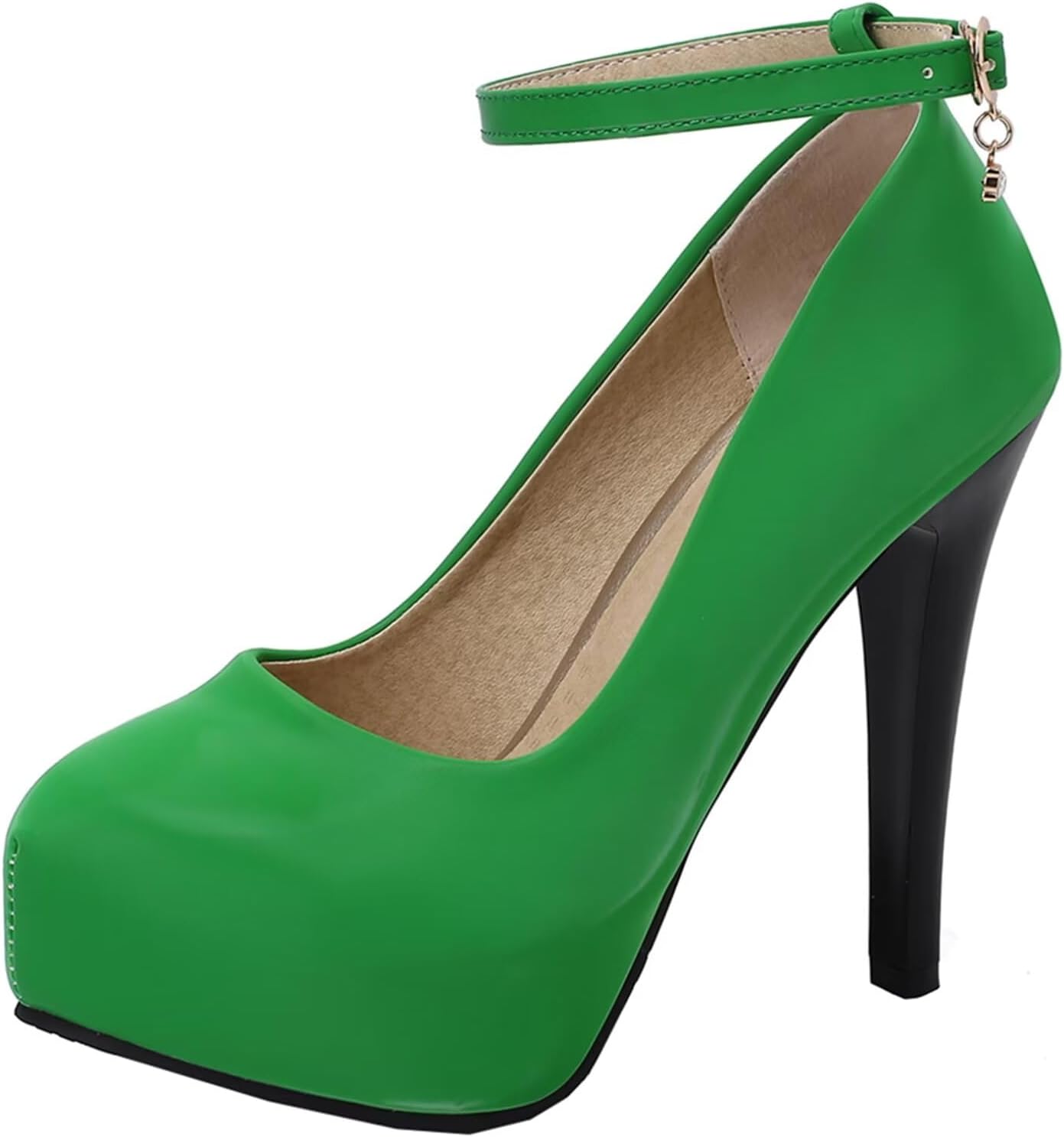 HSyc JRX Stiletto High Heels Riempjes Pumps met Plateau Party Jurk