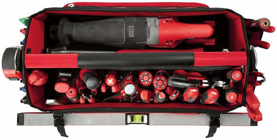 OKiio 48-22-8320 Fits for Milwaukee 20-Inch 32-Pocket Ballistic Material Packout Tote, red, black