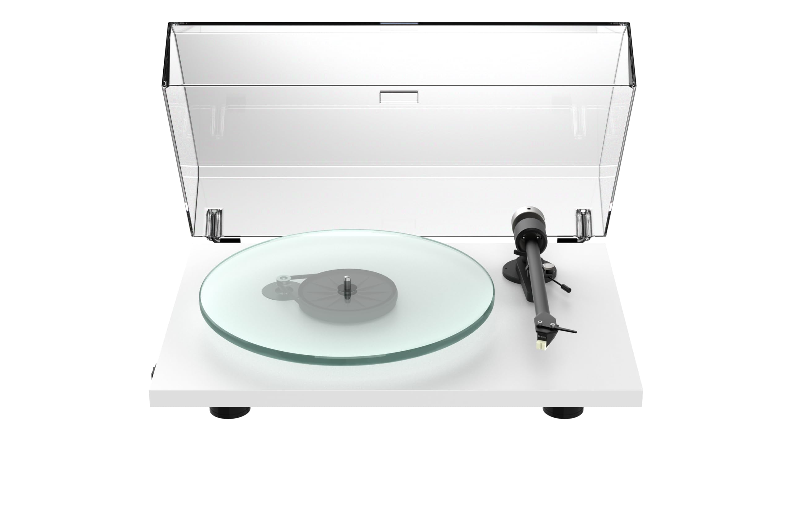Pro-Ject T2 Super Phono Platine audio Plug and Play avec préampli MM-Phono de qualité supérieure, plateau en verre massif, blanc