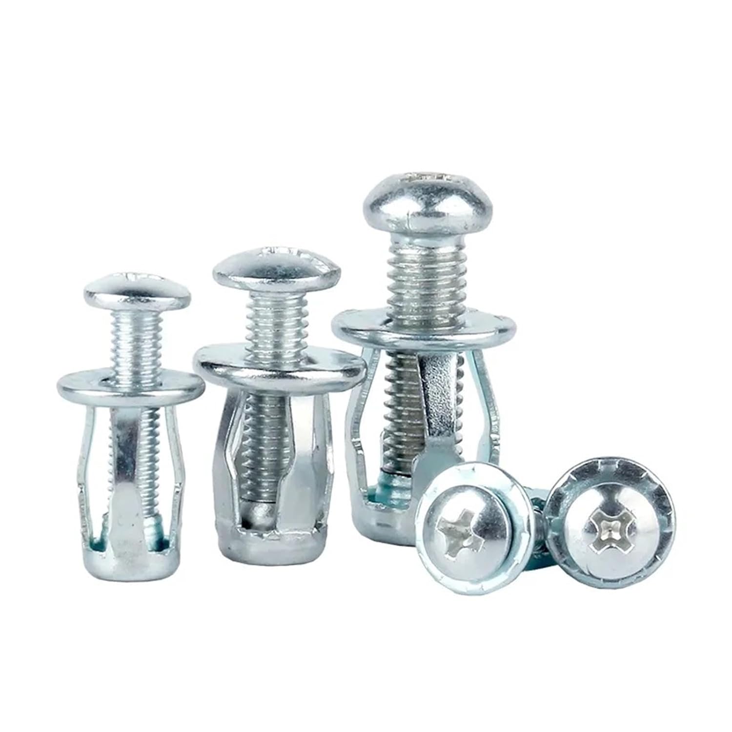 Hollow Door Anchors 60pcs Petal Shape Metal Nut for Expansion Clamp Walls for Hollow Doors(M4x25mm)