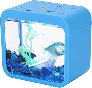 Betta Small Aquarium, Aquascaping Small Aquarium Blue 5 Bright Colors for Home