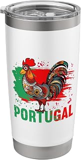 Galo de Barcelos Portuguese Rooster Shirt Portugal Stainless Steel Insulated Tumbler