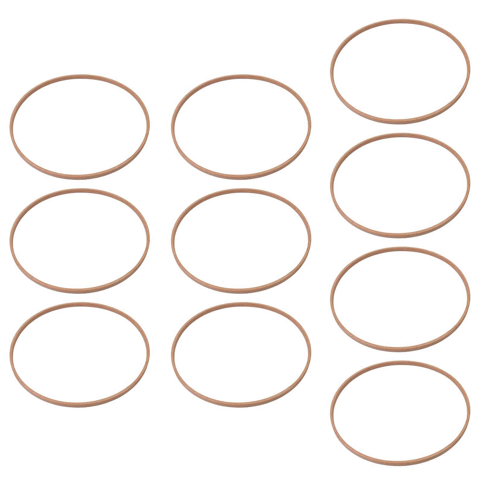 Carotoe 2XL Of 10 Wood Floral Hoop Round Craft Hoop Wood Wreath Rings For Art Craft Wedding Wreath Dream Catcher Making Set