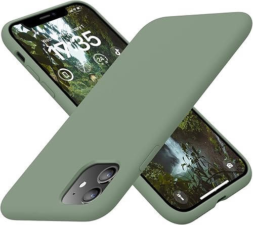 RAIZUS Funda para iPhone 11, funda de silicona para teléfono con forro de microfibra suave antiarañazos, 6.1 pulgadas, verde Verdigris RAIZUS Funda para iPhone 11, funda de silicona para teléfono con forro de microfibra suave antiarañazos, 6.1 pulgadas, verde Verdigris