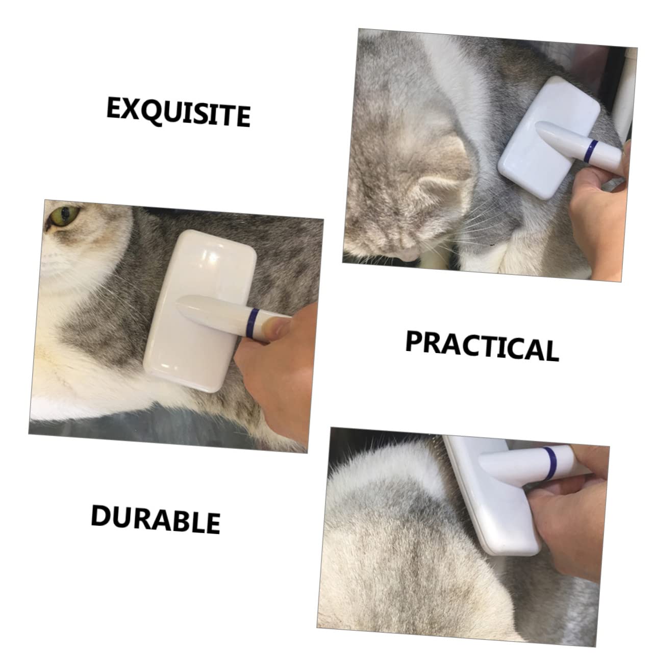 Toddmomy Peigne pour Animaux Brosse de Toilettage Portable Accessoires pour Chiens Qui Retirent les Nœuds Poils Morts