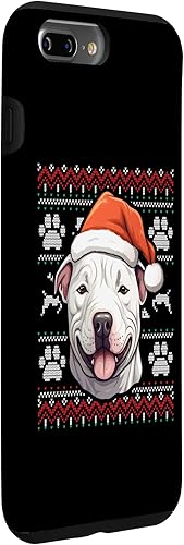 Vista 21 de iPhone XS Max Dogo Argentino Santa Hat Christmas Funny Dog Mom Dad Case