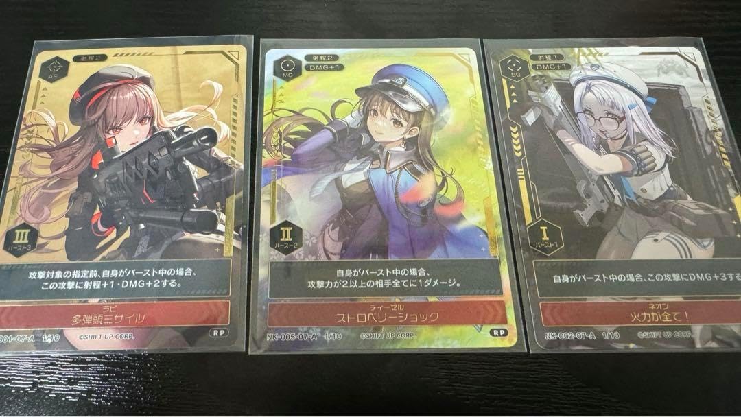 勝利の女神ニケ DUEL ENCOUNTER 箔押しPRカード 三種 JOXJUCXO 勝利の