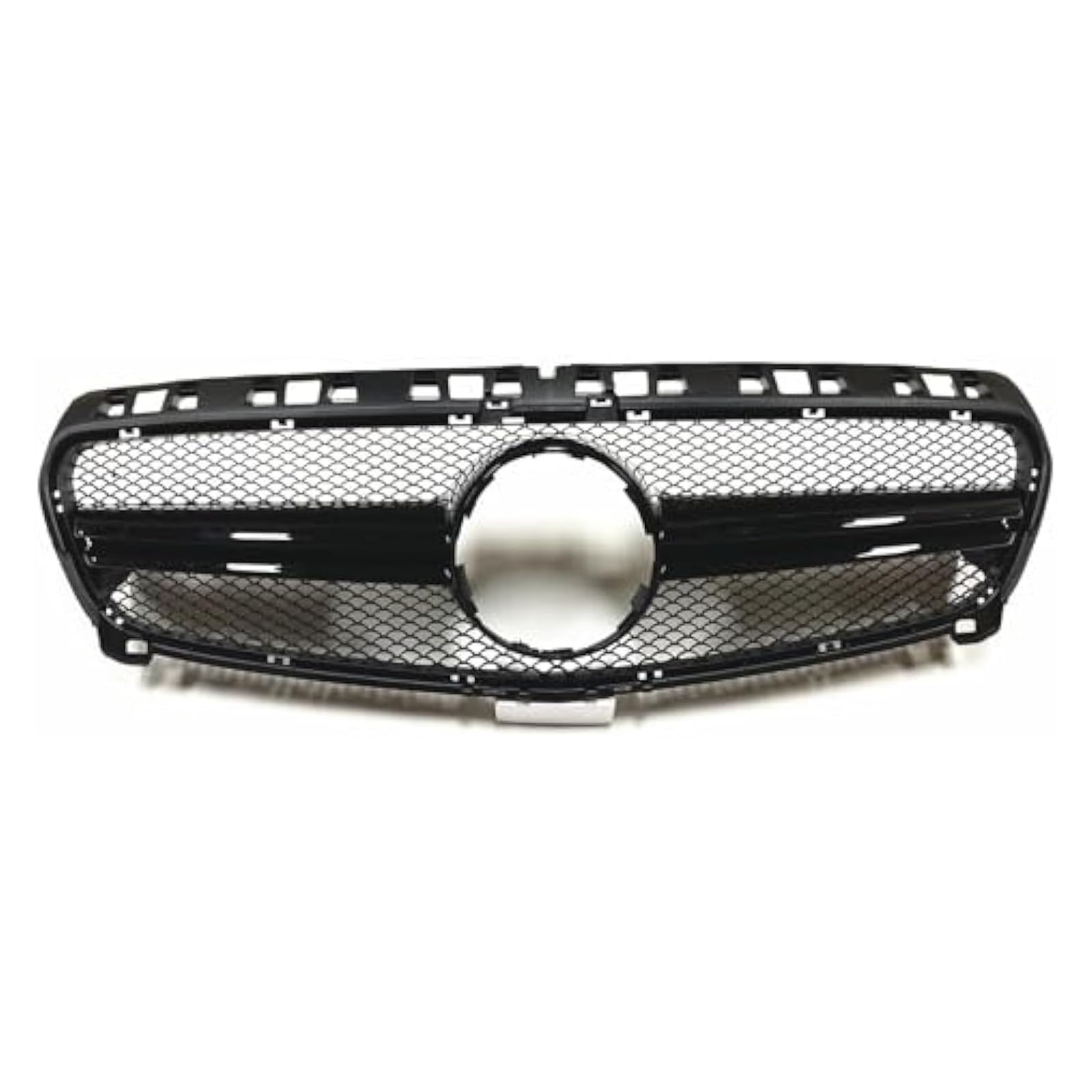 Für Benz W176 A Klasse 2013 2014 2015 A200 A180 A250 Kühlergrill Auto Oberen Stoßfänger Haube Mesh Front Niere Grille Front Nierengrill Grills(Schwarz)